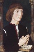 Hans Memling A Young Man at Prayer oil painting picture wholesale